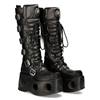 Laars, hoge schoen, High Boot M. 272-S2 zwart met zool met gaten- Rock, Metal Product image